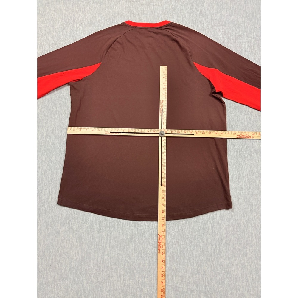Fanatics Cleveland Browns Shirt Mens XXL Brown Orange Est 1946 NFL Long Sleeve - Picture 6 of 10